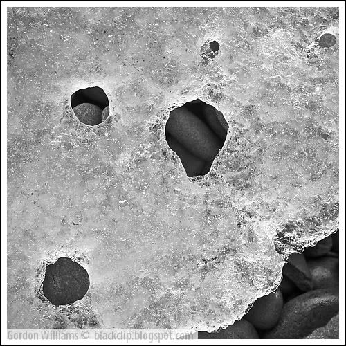Ice, holes and stones