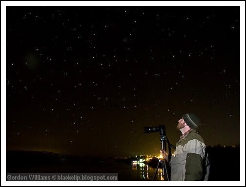 Shannon and the night sky