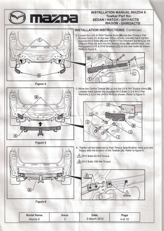 2010 Mazda 6 Towbar Installation Mazda 6 Forums Mazda 6 Forum