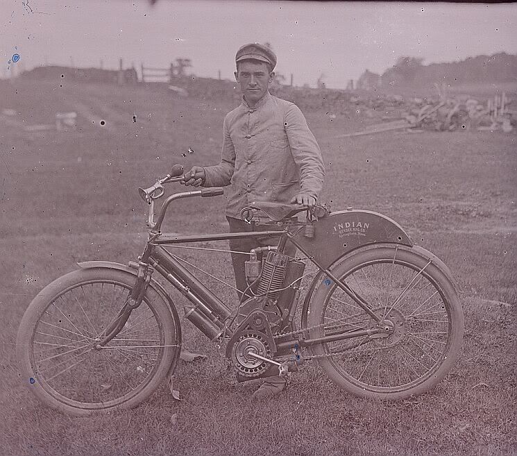 vintage adventure motorcycle
