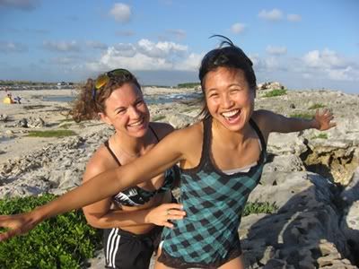 playing Im king of the world! with First Mate in Cozumel