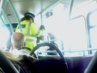 Police checking bus