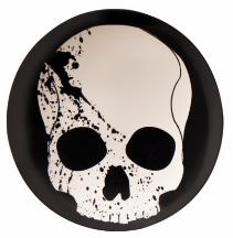 skull dinner plate