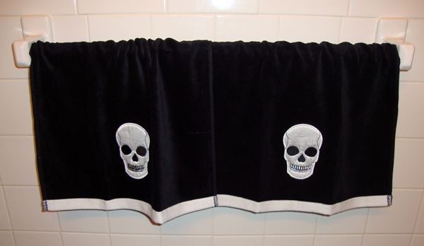 skull hand towels