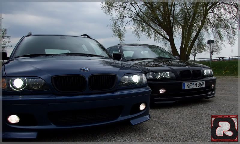 Edel, breit, topasblau & schwarz 2 - 3er BMW - E46
