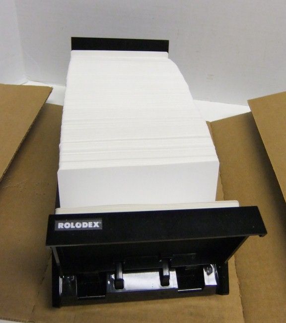 ROLODEX OPEN TRAY CARD FILE VIP135 1000 3x5" CARDS WITH INDEX TABS NEW