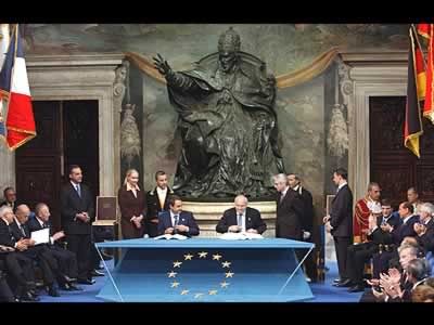 Firma de la Constitución Europea (LA VOZ DE GALICIA)