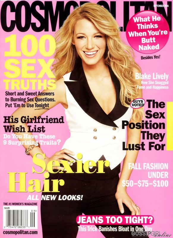 Blake Lively on Cosmopolitan Magazine September 2008 Cover Photo