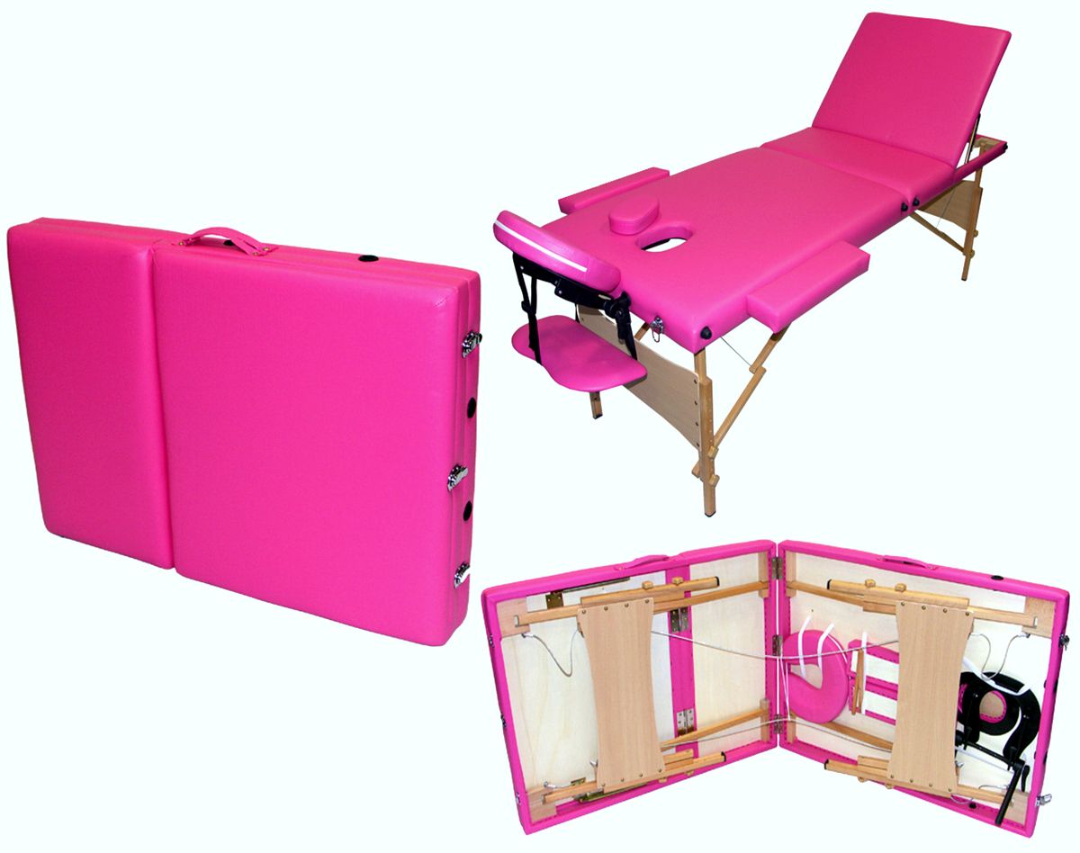 3 Way Section Foldable Folding Portable Beauty Therapy Massage Tattoo Table Bed Ebay 5710