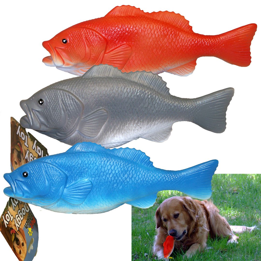 floppy fish dog toy