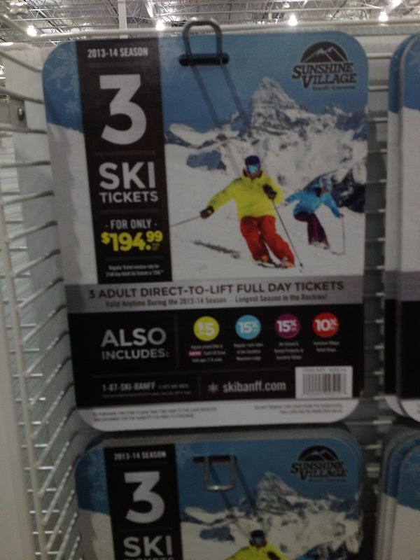 Costco Ski Tickets 2013/2014 Snowboarding Forum Snowboard