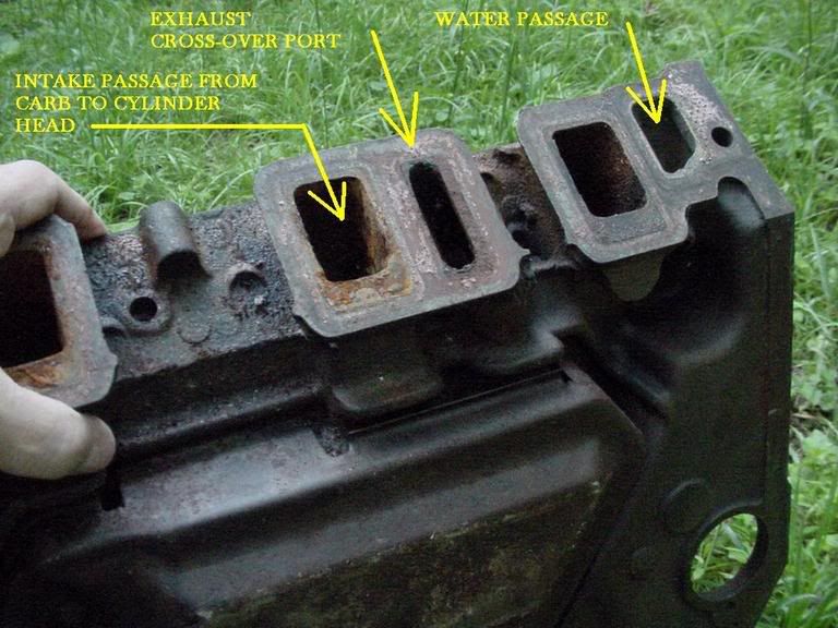 Chris Craft Commander Forum Rusted exhaust crossover issue (crankcase