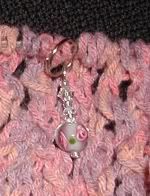 Pink stitch marker