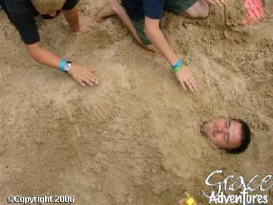 Yes, I got buried in the sand