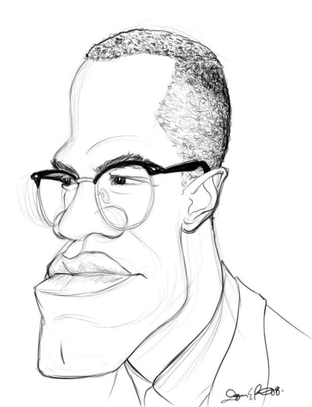 malcolm x coloring pages - photo #8