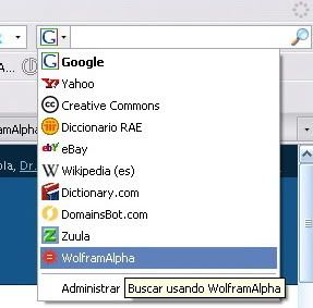 Como añadir Wolfram Alpha a la caja de búsqueda de FireFox ...