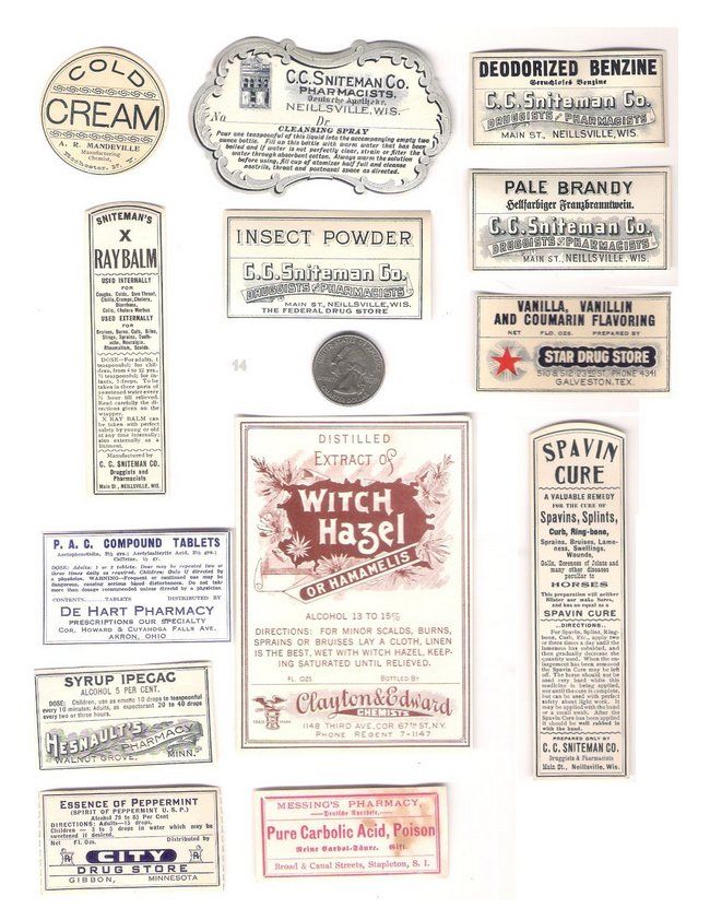 47 Bottle Labels From 1800's! **look!**must See!!!**