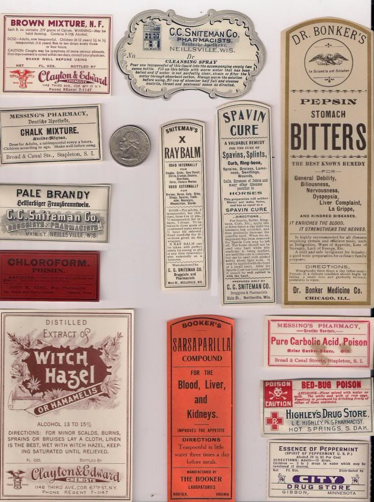 13 INCREDIBLE QUACK MEDICINE BOTTLE LABELS FROM 1800's **MUST SEE!!**