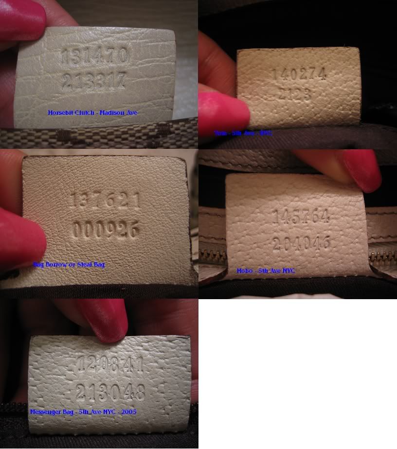 Gucci Serial Numbers - Are they always centered??? - PurseForum