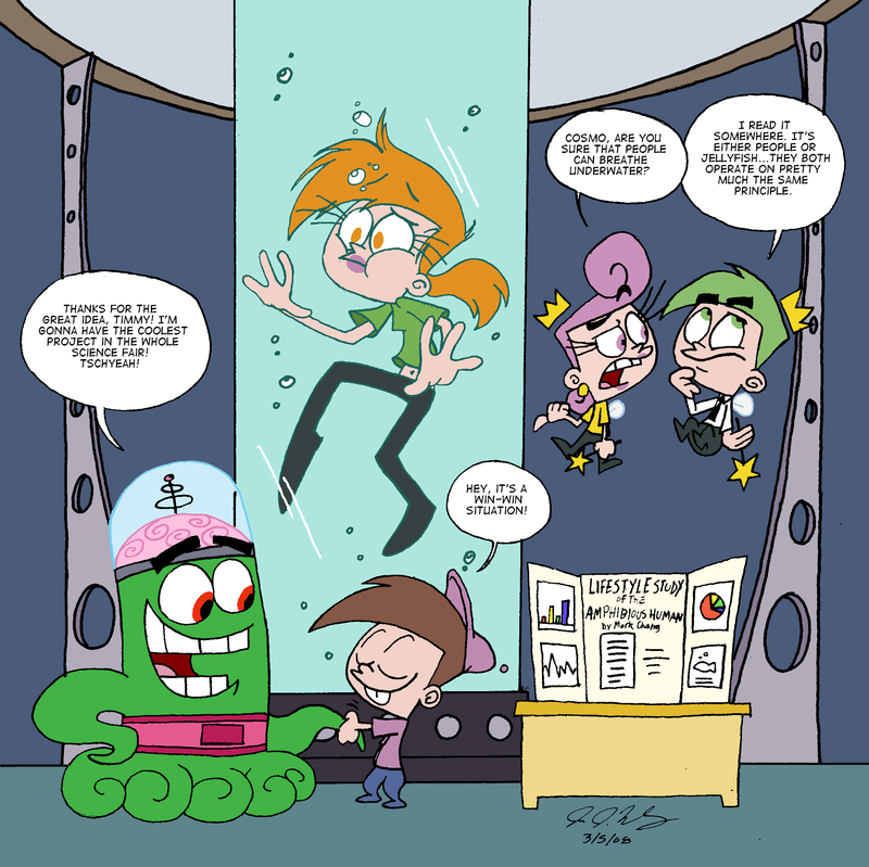  dialogue-intensive scene, featuring Vicky from "The Fairly OddParents".