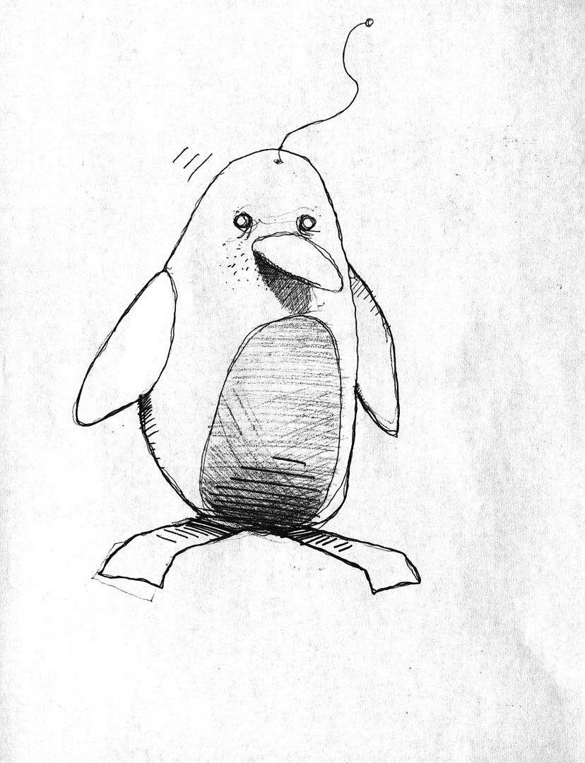 creepy penguin