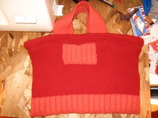 felted sweater equals a bag
