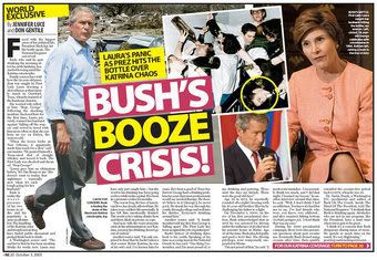National Enquirer Bush Booze Crisis