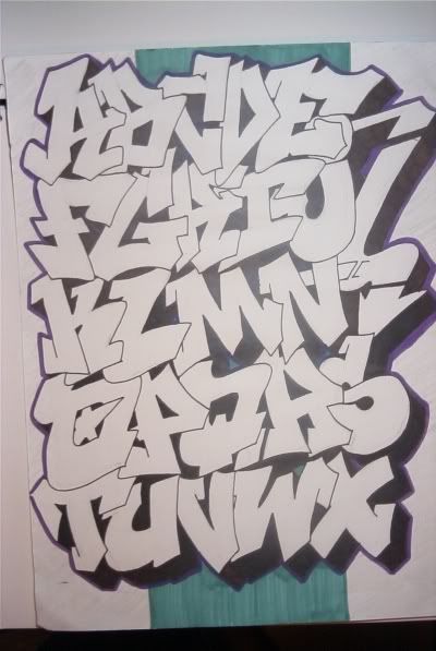 graffiti handstyles alphabet