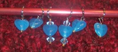 Blue Heart Stitchmarkers