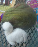 Felted Dinosaur Egg and Baby Dinosaur!  The baby fits inside the egg!  Too cute!