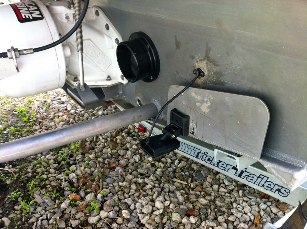 Transducer mounting on a Jet Boat