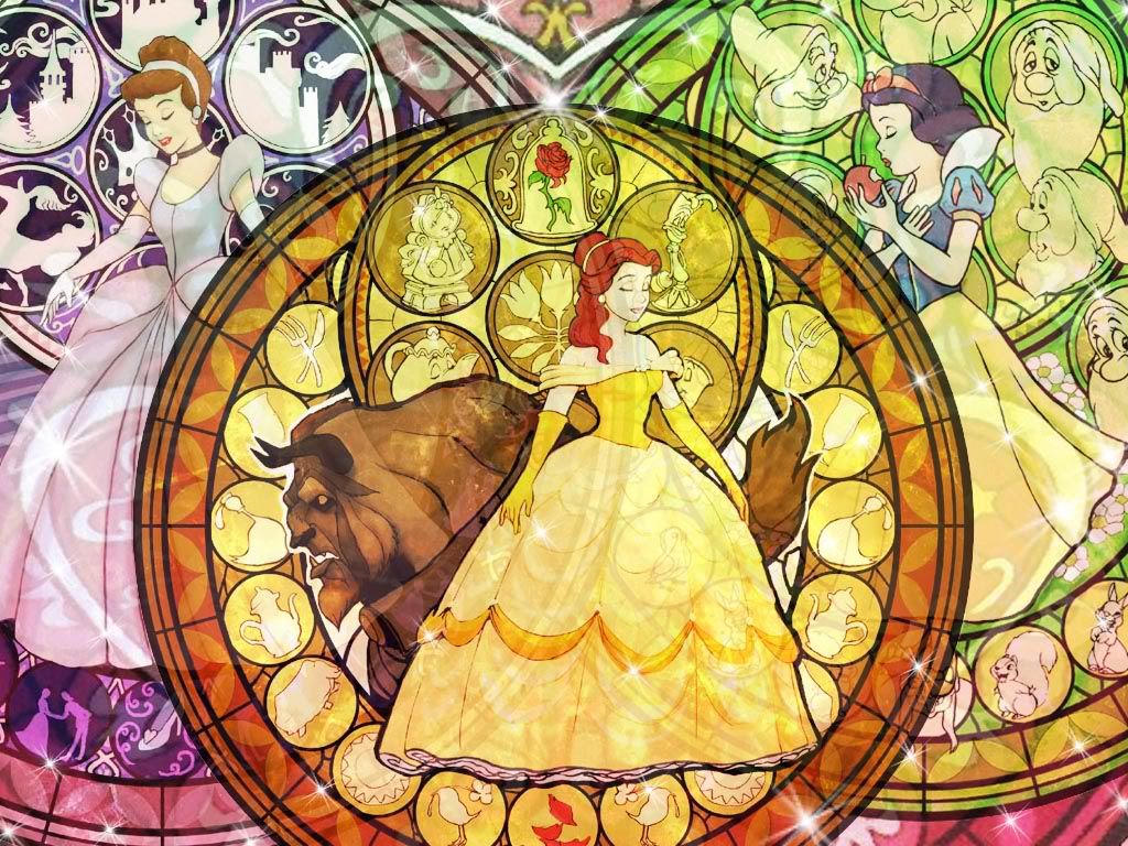Disney Princesses Stained Glass Bg Photo by kchandesu Photobucket