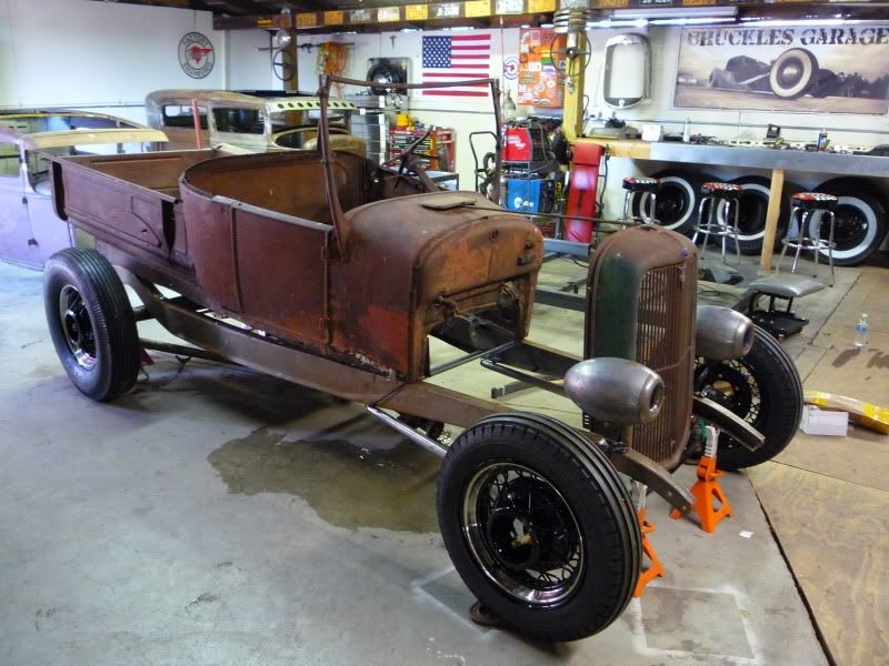 Model A vs Model T pickup box. The H.A.M.B.