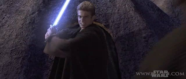 Is Anakin on the verge of the Dark Side, or is he constipated?  You be the judge...