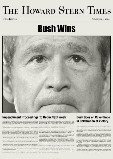 Bush wins!