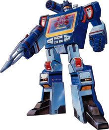 Soundwave in his original design (from the 1980's cartoon).