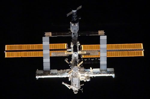 The International Space Station (ISS) in its current configuration (July 6, 2006).