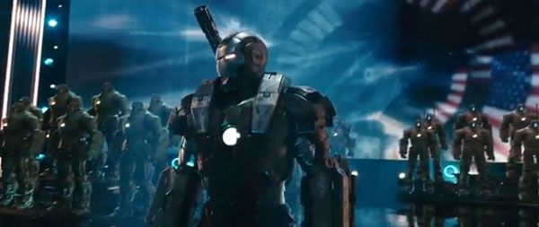 A screenshot from the IRON MAN 2 theatrical trailer.