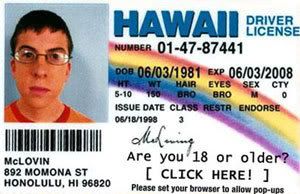 McLovin's fake ID