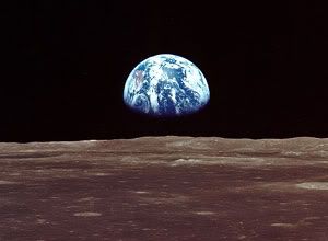 Earthrise as seen by the Apollo 11 astronauts