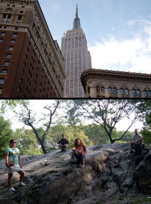 IMAGE 3: The Empire State Building.  IMAGE 4: Me and my friends chillin' in Central Park.