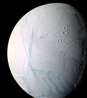 Saturn's moon Enceladus.