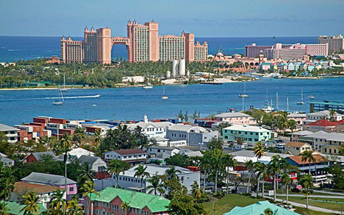 The Atlantis Resort in Nassau City on New Providence Island.  In The Bahamas.