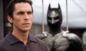 Christian Bale as Bruce Wayne and the Batman.