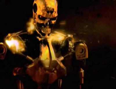 A Terminator advances upon its prey in the pilot episode of TERMINATOR: THE SARAH CONNOR CHRONICLES.