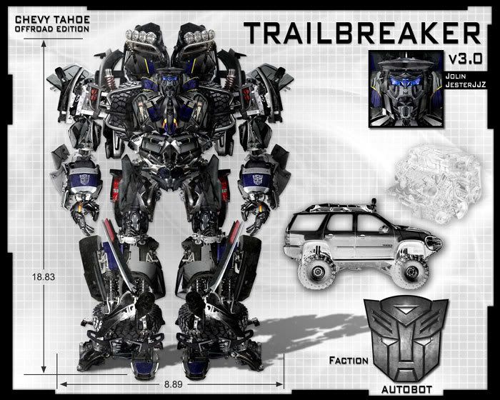 Fan art depicting the Autobot named Trailbreaker.