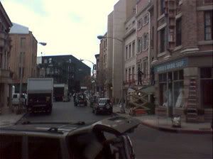 Paramount Studio's New York Street backlot being prepped for Spider-Man 3'.