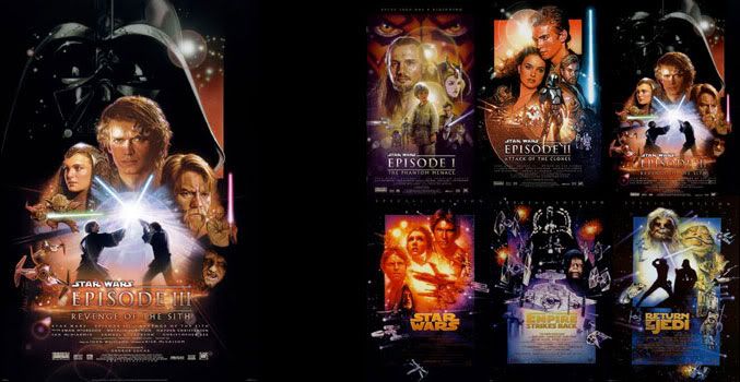 Star Wars Episode III poster and montage