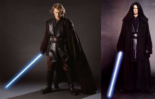 Publicity photos of Hayden Christensen as Anakin Skywalker.