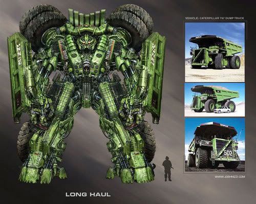 Concept artwork of the Constructicon known as Long Haul, who is rumored to make an appearance in TRANSFORMERS: REVENGE OF THE FALLEN.